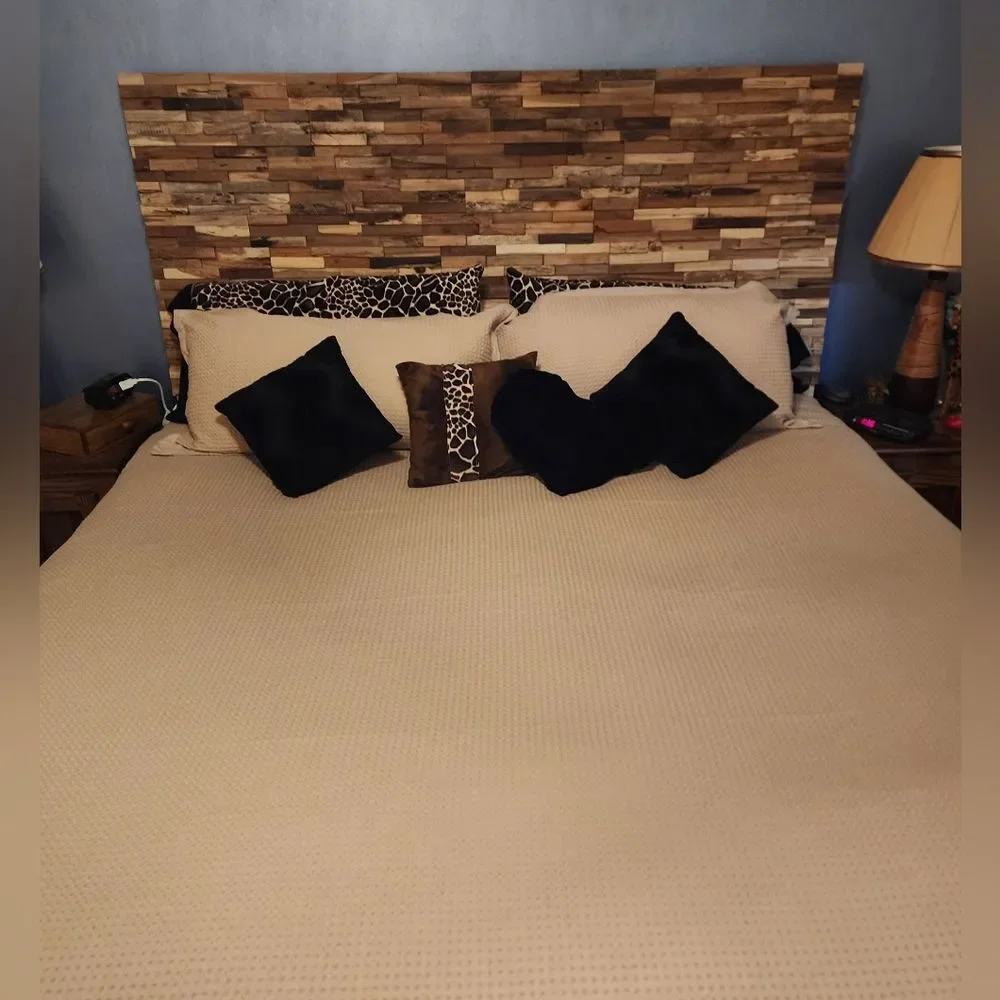 100% Cotton Duvet Set Waffle Weave Khaki King